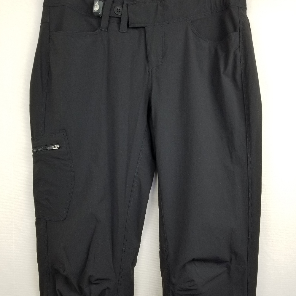 New The North Face Black Outdoor Tab Hem Hiking Activewear Pants Size 4 - Picture 3 of 14